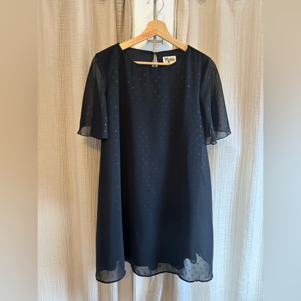 Show Me Your Mumu Sheer Black Dress- medium